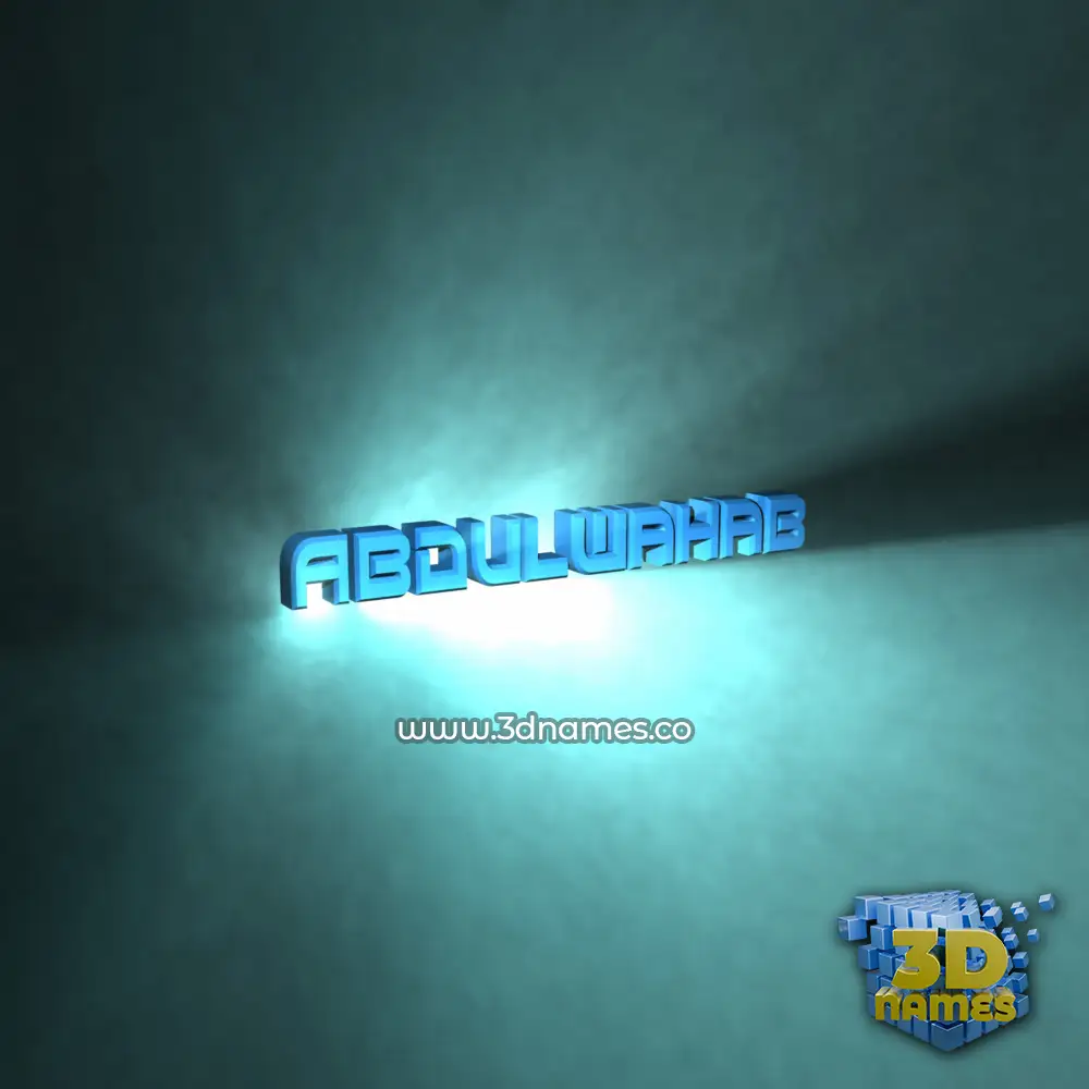 abdulwahab in Light Shine style - 3D name wallpaper abdulwahab in Light Shine style - 3D name wallpaper