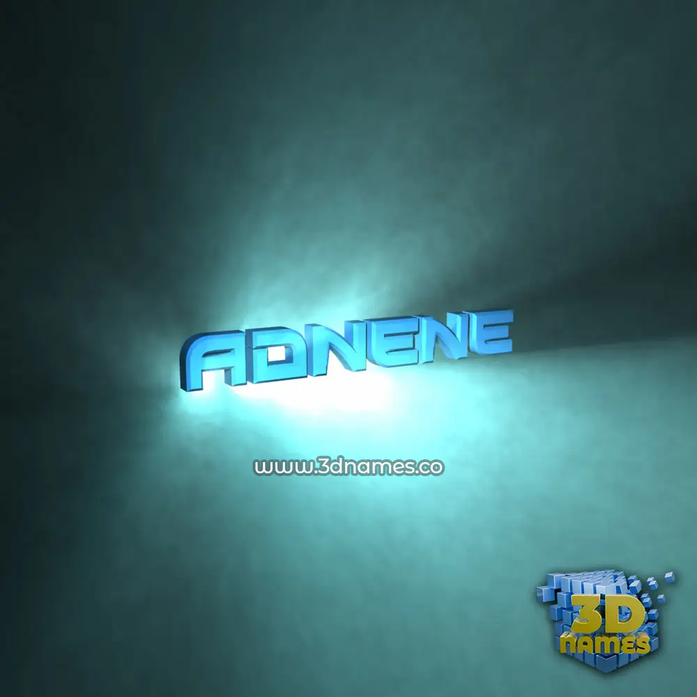 adnene in Light Shine style - 3D name wallpaper adnene in Light Shine style - 3D name wallpaper