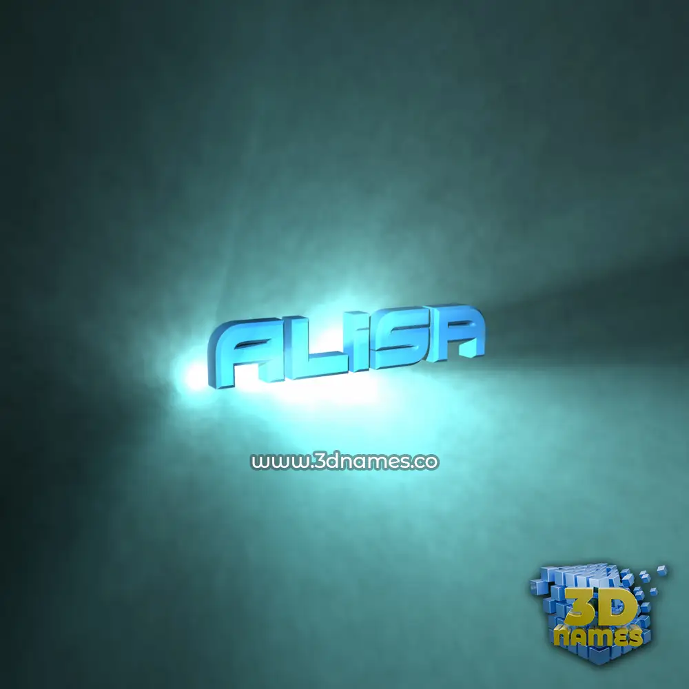 alisa in Light Shine style - 3D name wallpaper alisa in Light Shine style - 3D name wallpaper