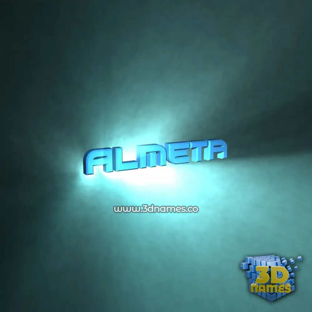 almeta in Light Shine style - 3D name wallpaper almeta in Light Shine style - 3D name wallpaper
