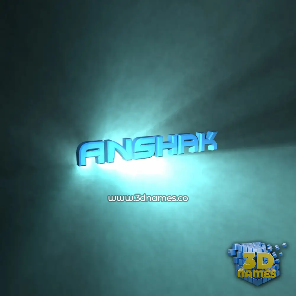 anshak in Light Shine style - 3D name wallpaper anshak in Light Shine style - 3D name wallpaper