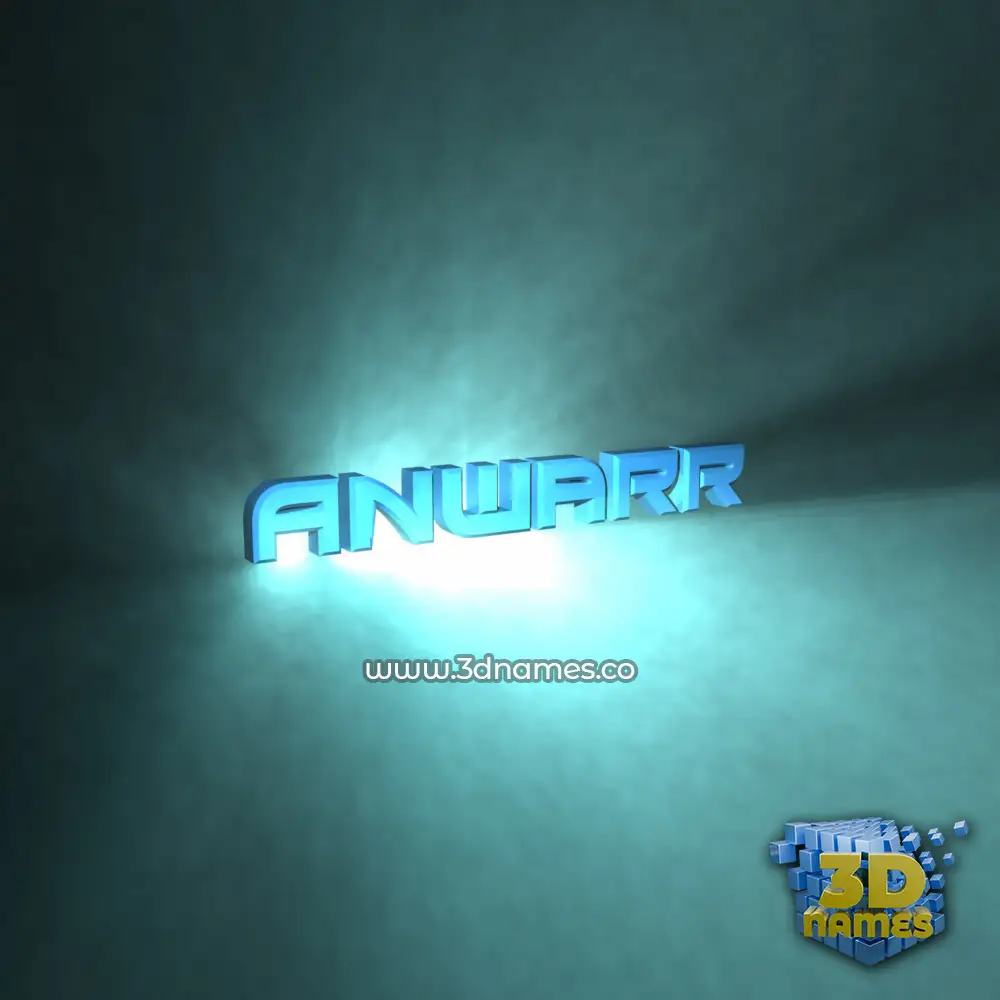 anwarr in Light Shine style - 3D name wallpaper anwarr in Light Shine style - 3D name wallpaper