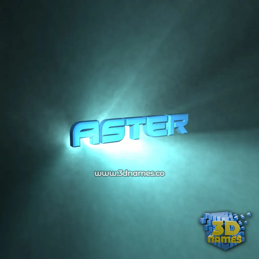 aster in Light Shine style - 3D name wallpaper aster in Light Shine style - 3D name wallpaper