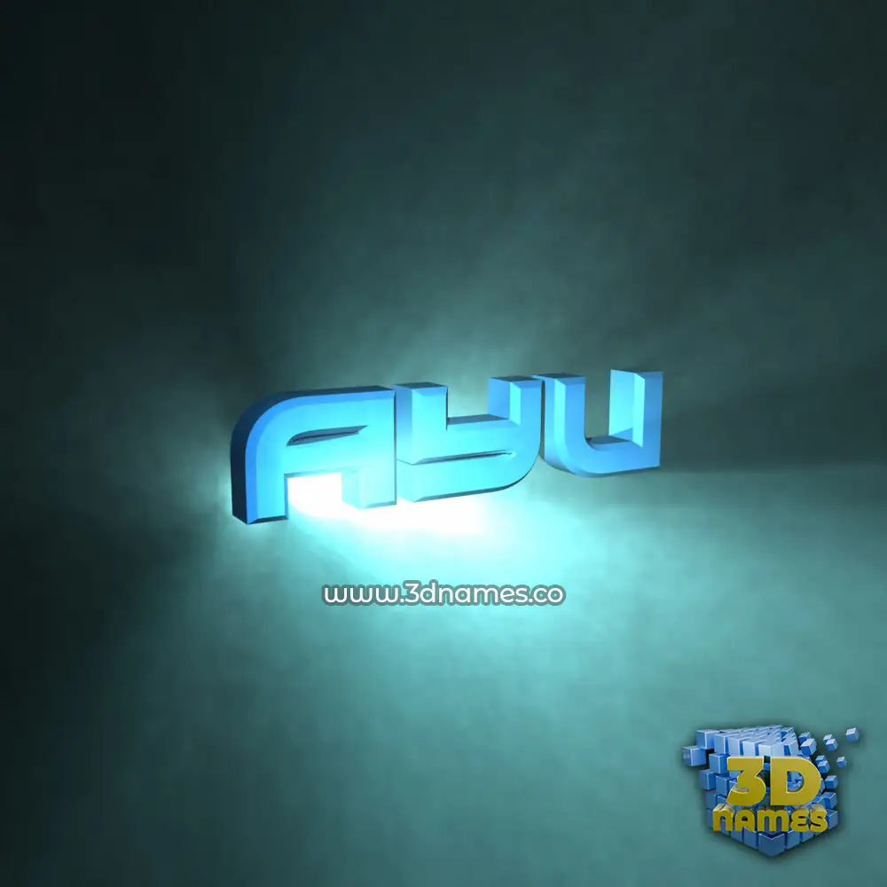 ayu in Light Shine style - 3D name wallpaper ayu in Light Shine style - 3D name wallpaper