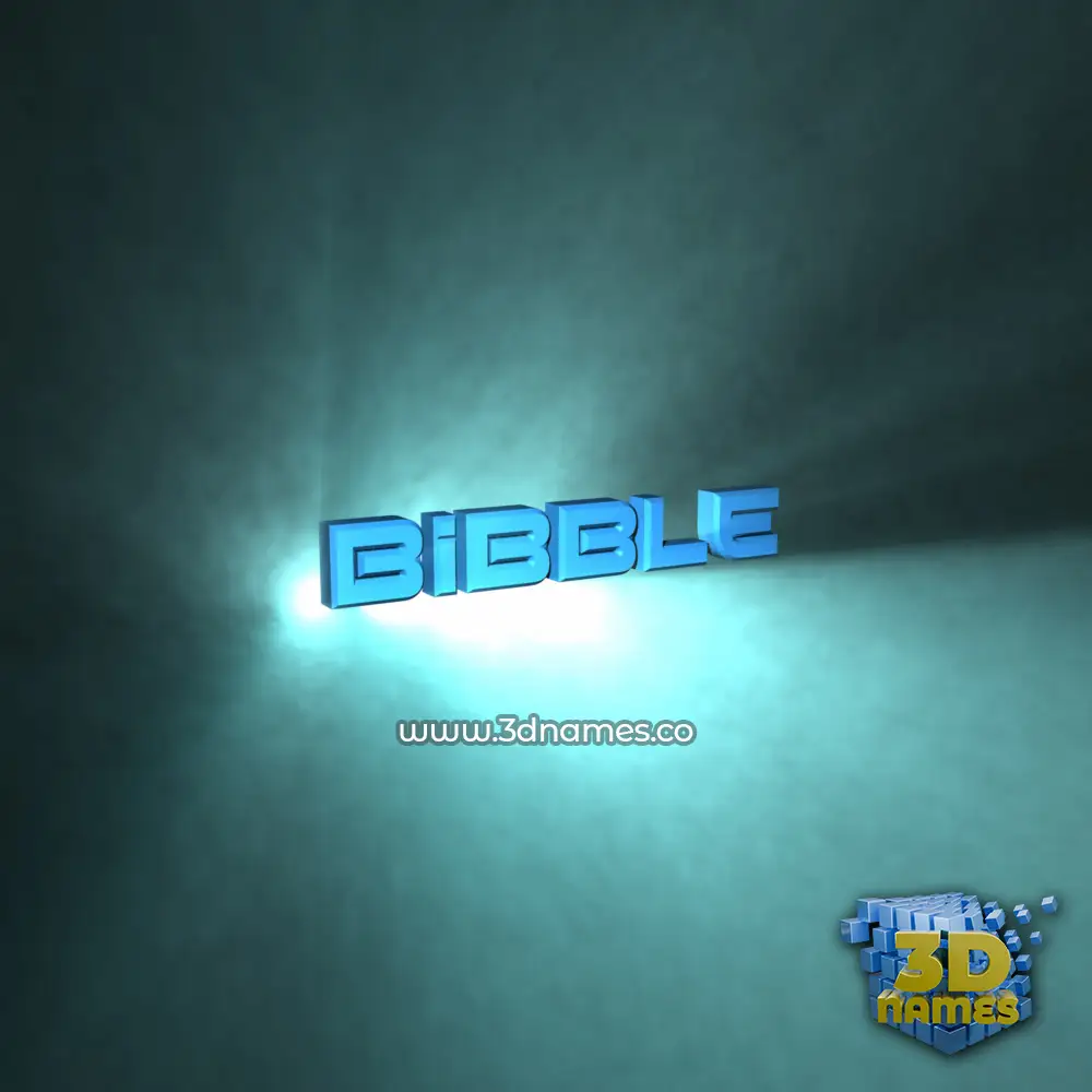 bibble in Light Shine style - 3D name wallpaper bibble in Light Shine style - 3D name wallpaper
