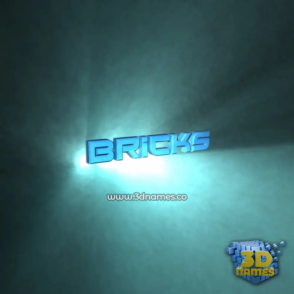 bricks in Light Shine style - 3D name wallpaper bricks in Light Shine style - 3D name wallpaper