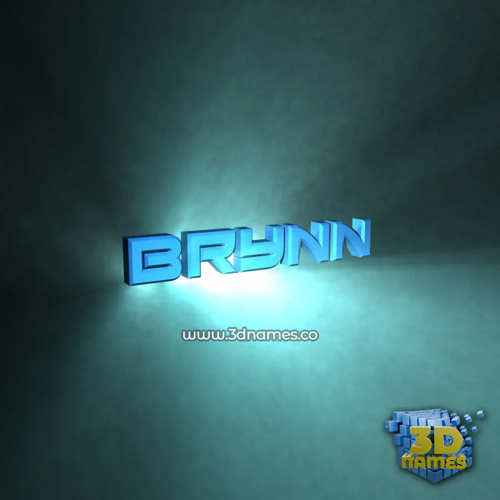 brynn in Light Shine style - 3D name wallpaper
