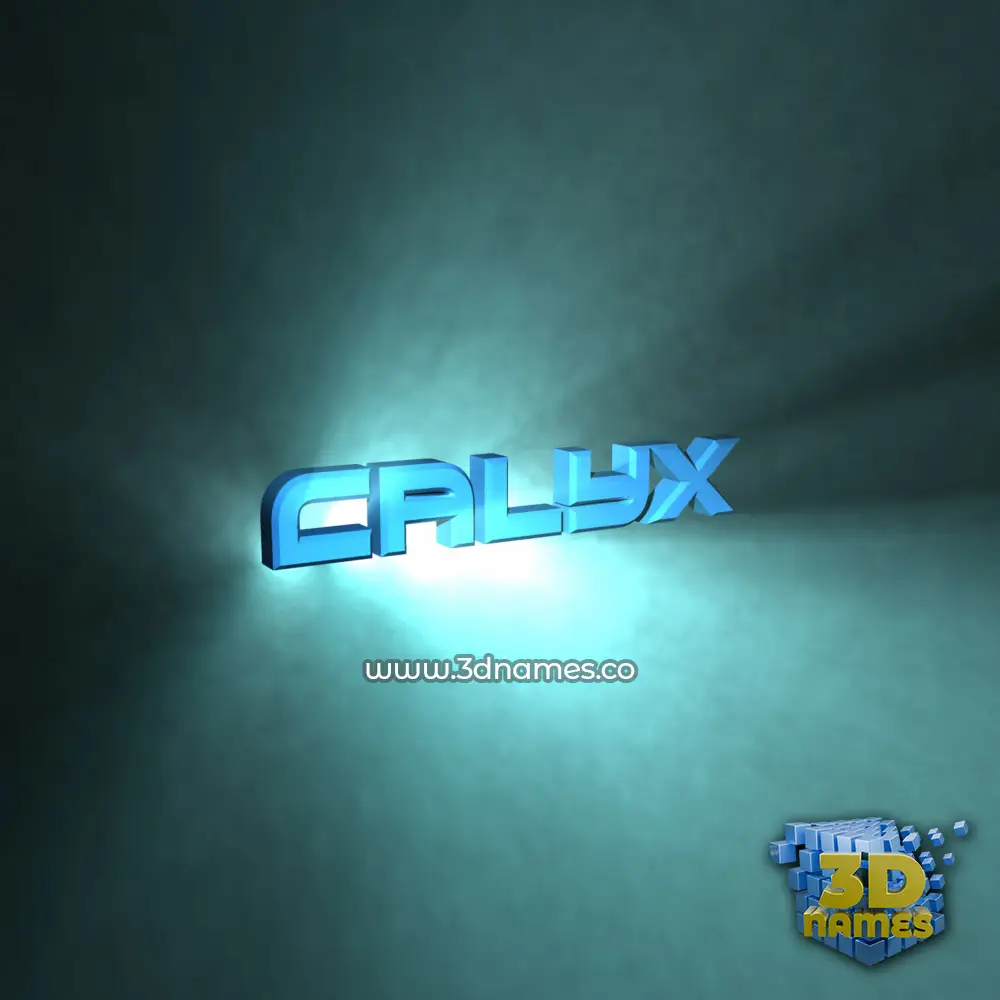 calyx in Light Shine style - 3D name wallpaper