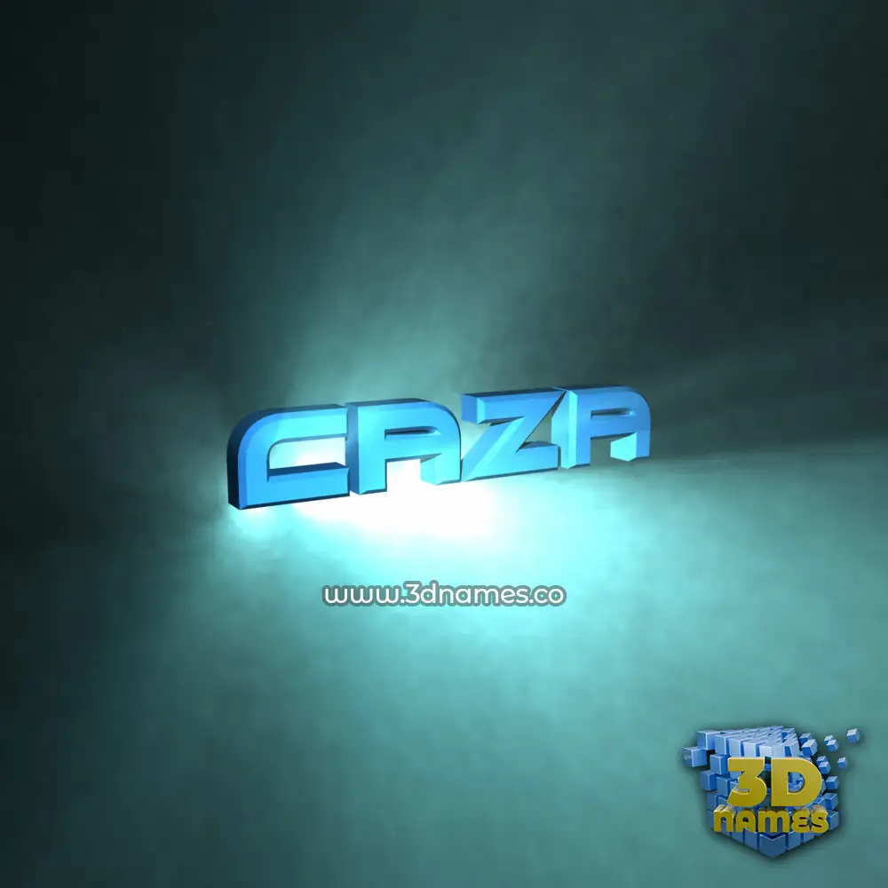caza in Light Shine style - 3D name wallpaper caza in Light Shine style - 3D name wallpaper