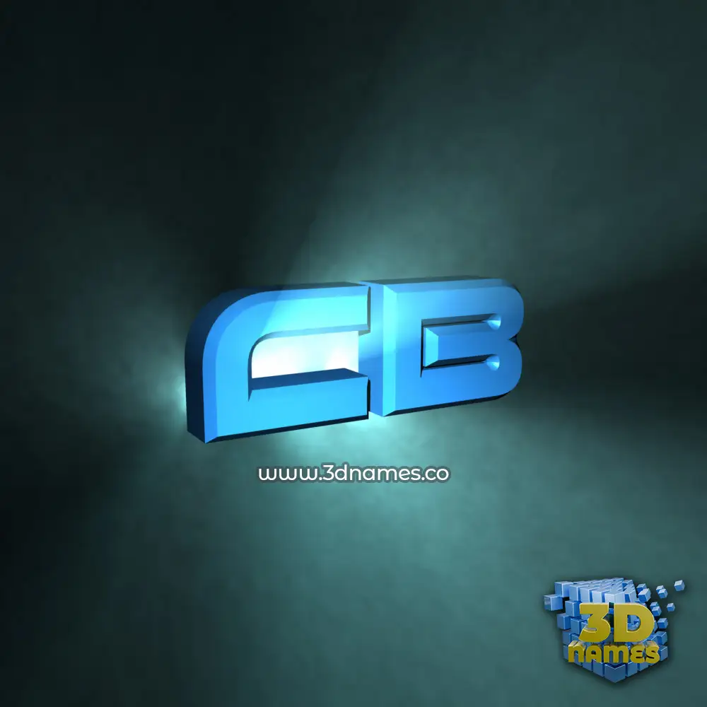 cb in Light Shine style - 3D name wallpaper cb in Light Shine style - 3D name wallpaper