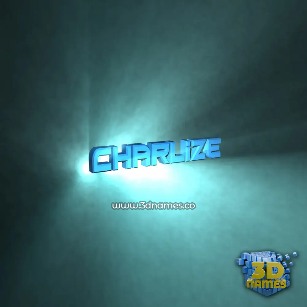 charlize in Light Shine style - 3D name wallpaper charlize in Light Shine style - 3D name wallpaper