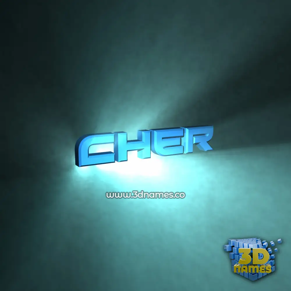 cher in Light Shine style - 3D name wallpaper cher in Light Shine style - 3D name wallpaper