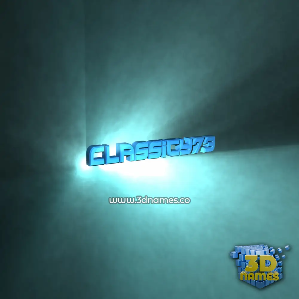 classicy73 in Light Shine style - 3D name wallpaper