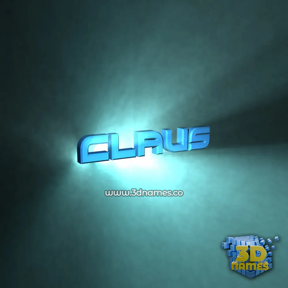 claus in Light Shine style - 3D name wallpaper claus in Light Shine style - 3D name wallpaper