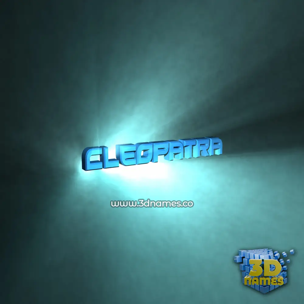 cleopatra in Light Shine style - 3D name wallpaper