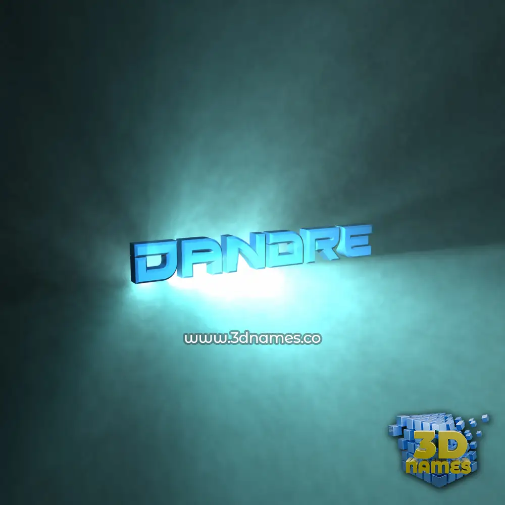dandre in Light Shine style - 3D name wallpaper