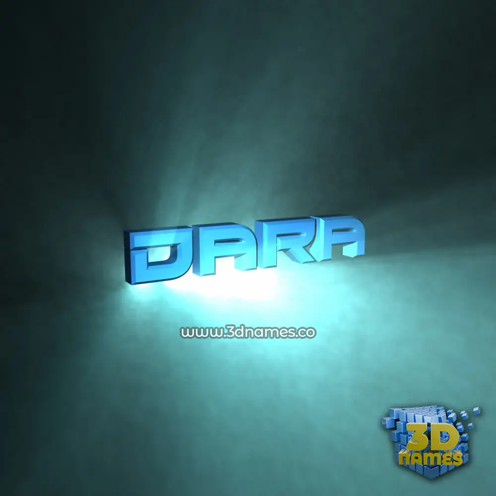 dara in Light Shine style - 3D name wallpaper dara in Light Shine style - 3D name wallpaper