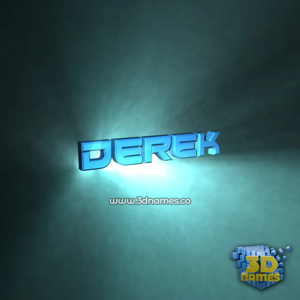 derek in Light Shine style - 3D name wallpaper derek in Light Shine style - 3D name wallpaper
