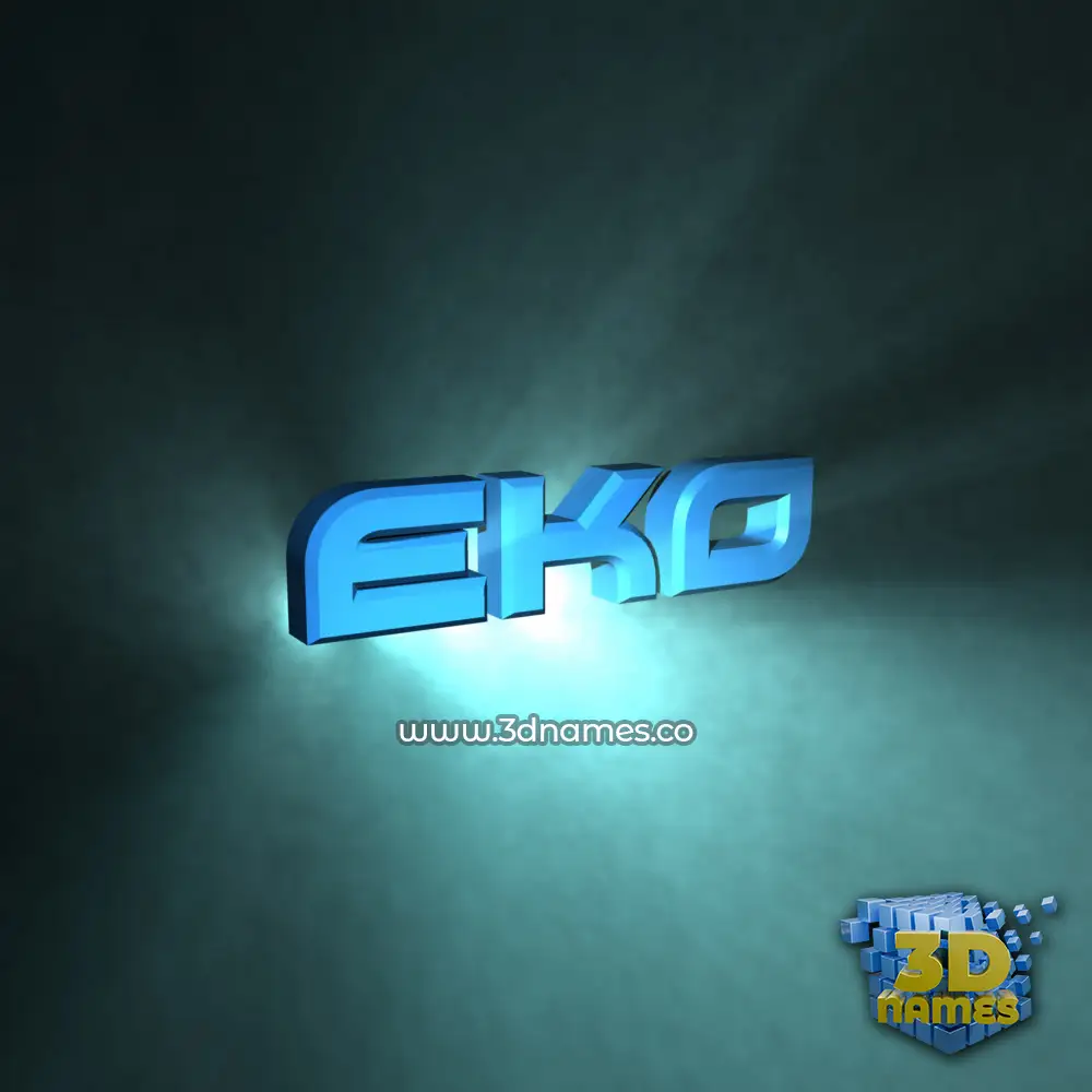eko in Light Shine style - 3D name wallpaper eko in Light Shine style - 3D name wallpaper