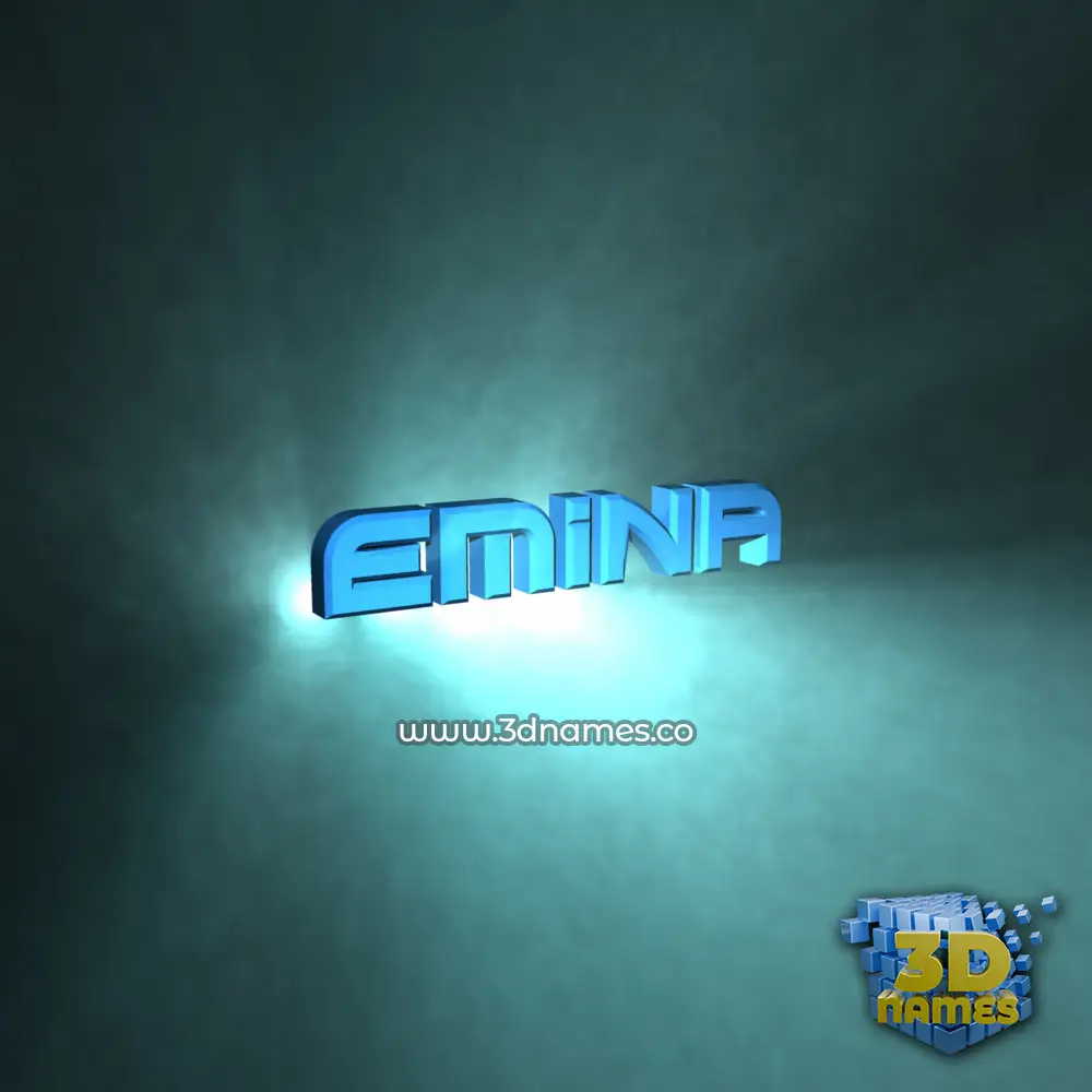 emina in Light Shine style - 3D name wallpaper emina in Light Shine style - 3D name wallpaper