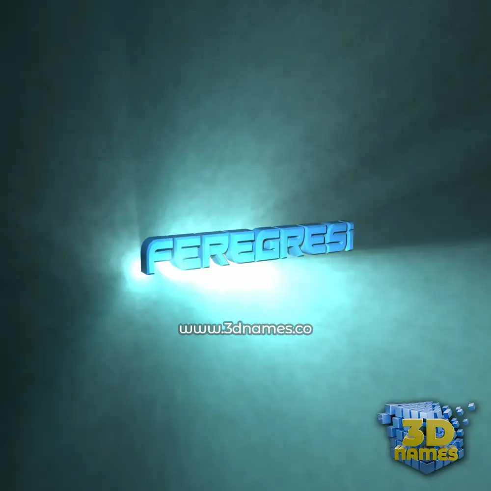 feregresi in Light Shine style - 3D name wallpaper
