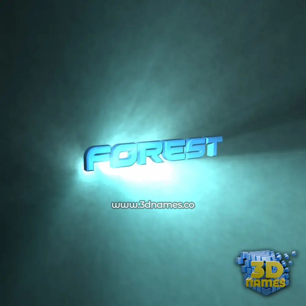 forest in Light Shine style - 3D name wallpaper forest in Light Shine style - 3D name wallpaper