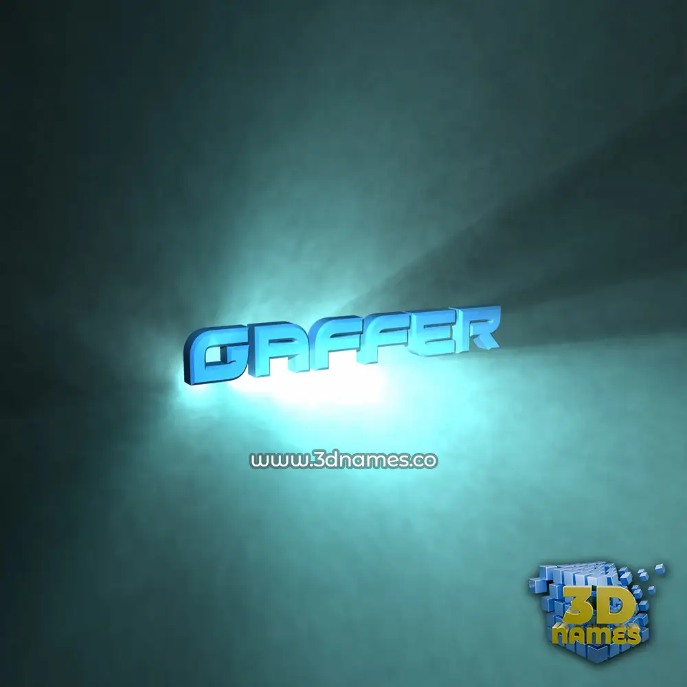 gaffer in Light Shine style - 3D name wallpaper gaffer in Light Shine style - 3D name wallpaper