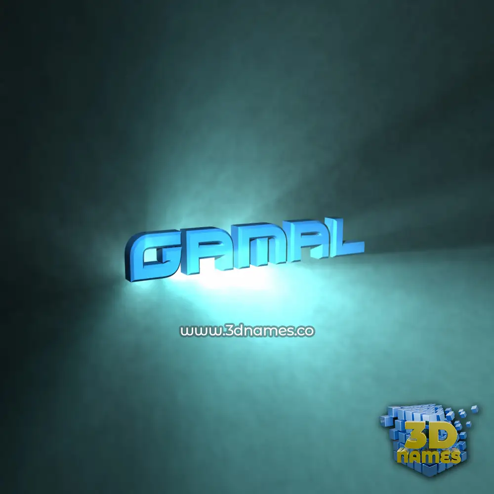gamal in Light Shine style - 3D name wallpaper gamal in Light Shine style - 3D name wallpaper