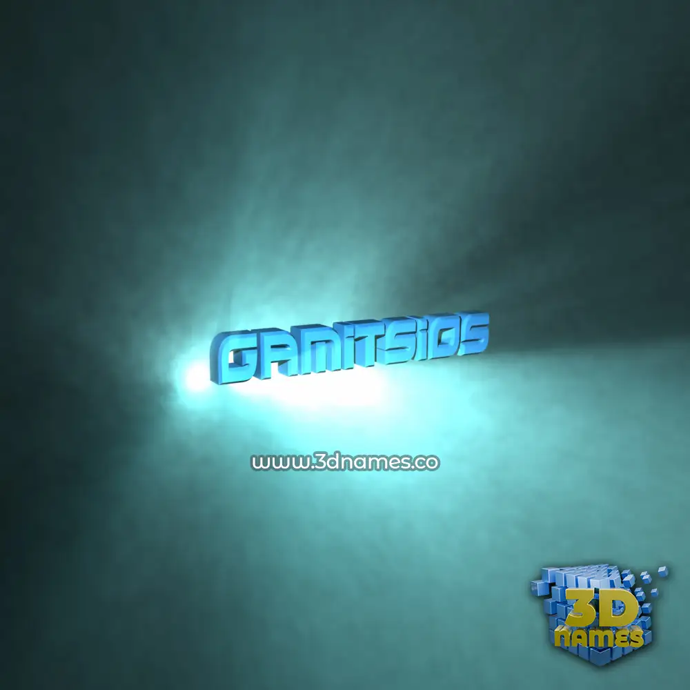 gamitsios in Light Shine style - 3D name wallpaper