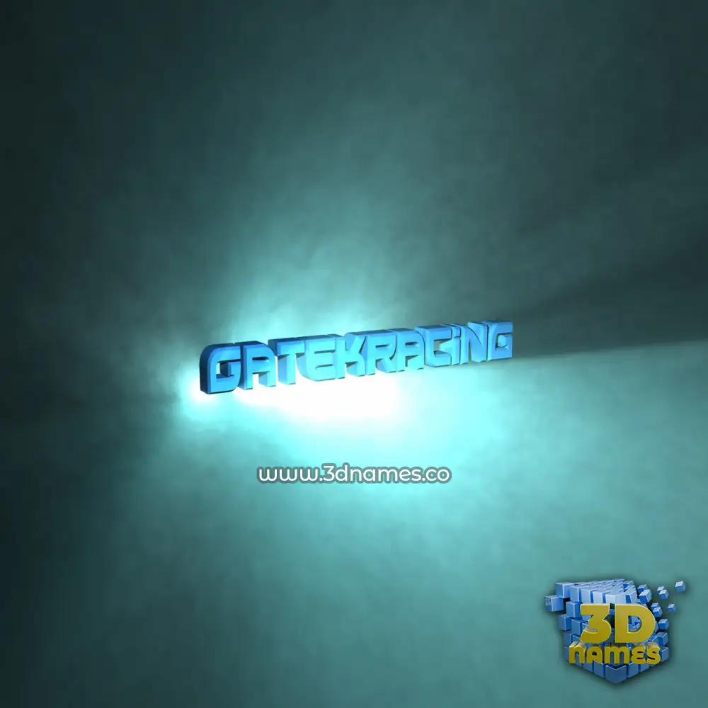 gatekracing in Light Shine style - 3D name wallpaper