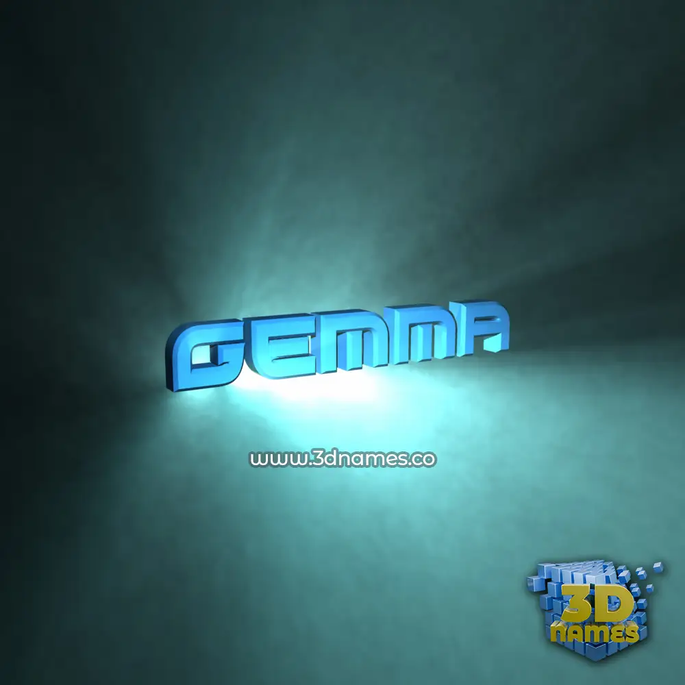 gemma in Light Shine style - 3D name wallpaper gemma in Light Shine style - 3D name wallpaper