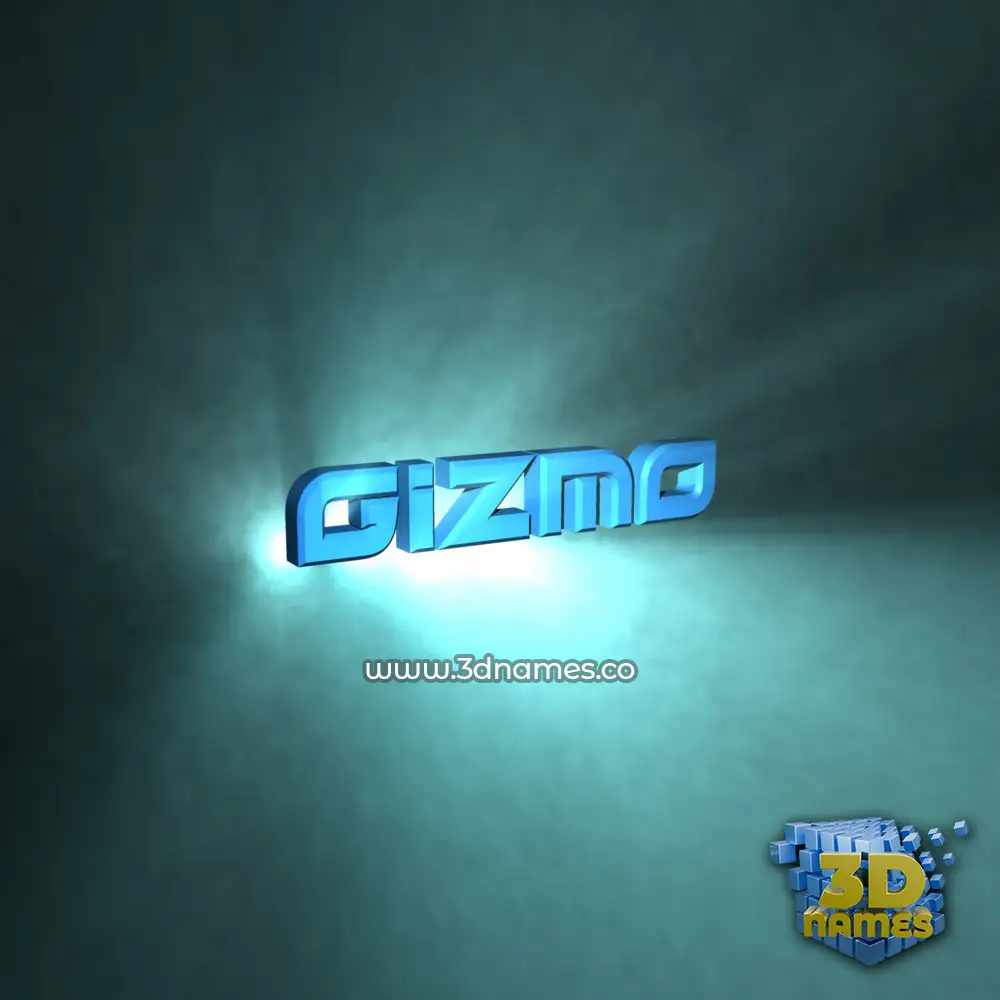gizmo in Light Shine style - 3D name wallpaper gizmo in Light Shine style - 3D name wallpaper