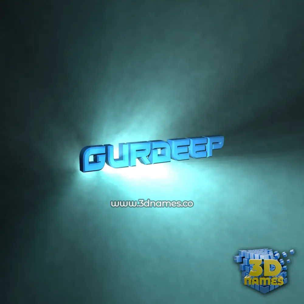 gurdeep in Light Shine style - 3D name wallpaper