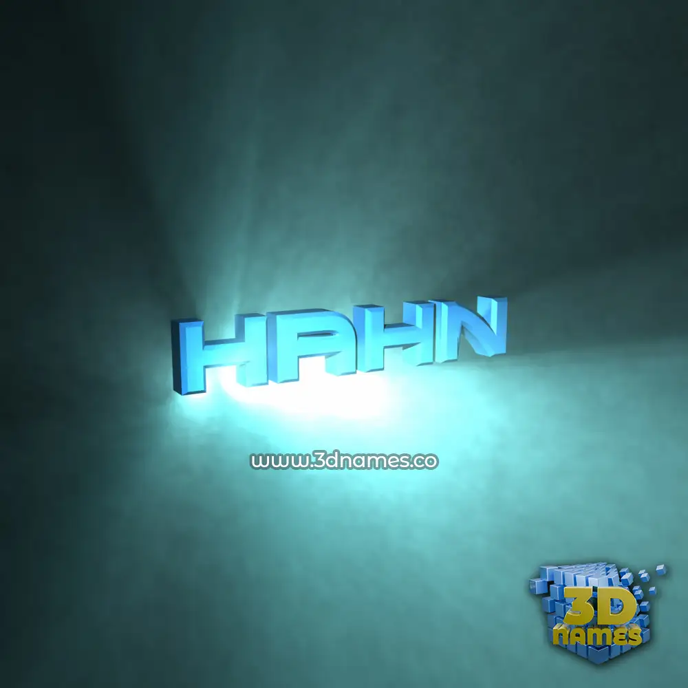 hahn in Light Shine style - 3D name wallpaper hahn in Light Shine style - 3D name wallpaper