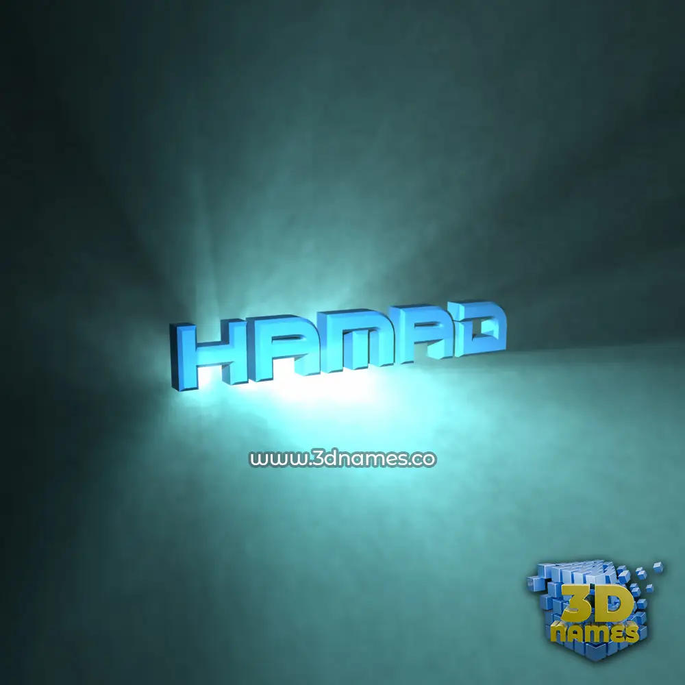 hamad in Light Shine style - 3D name wallpaper hamad in Light Shine style - 3D name wallpaper