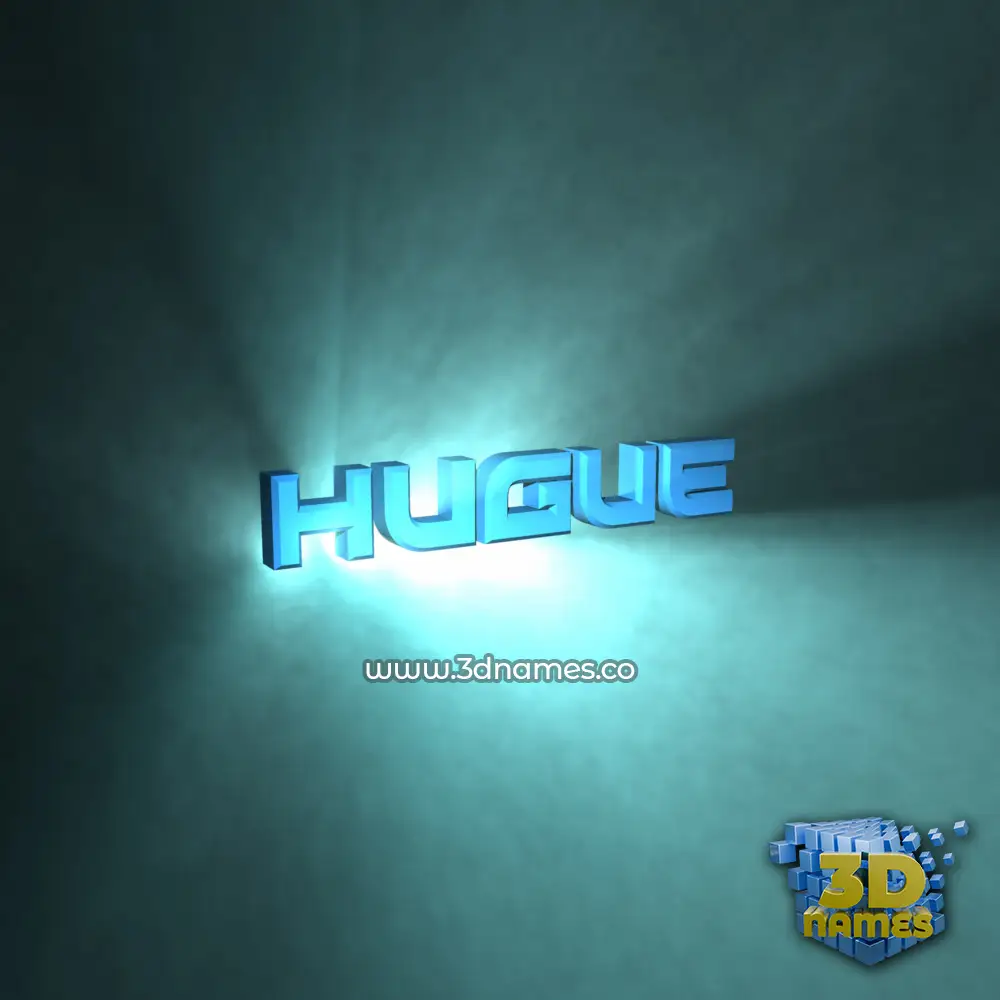 hugue in Light Shine style - 3D name wallpaper hugue in Light Shine style - 3D name wallpaper