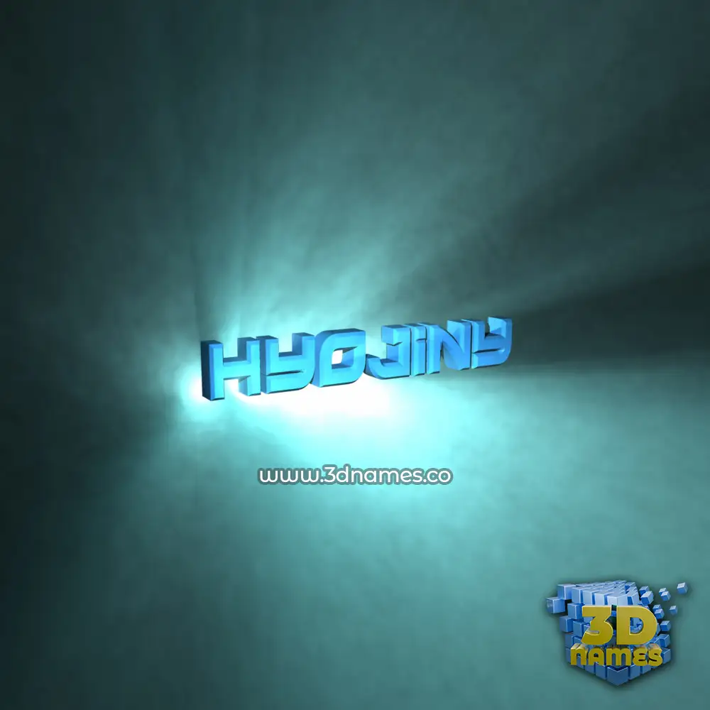 hyojiny in Light Shine style - 3D name wallpaper hyojiny in Light Shine style - 3D name wallpaper