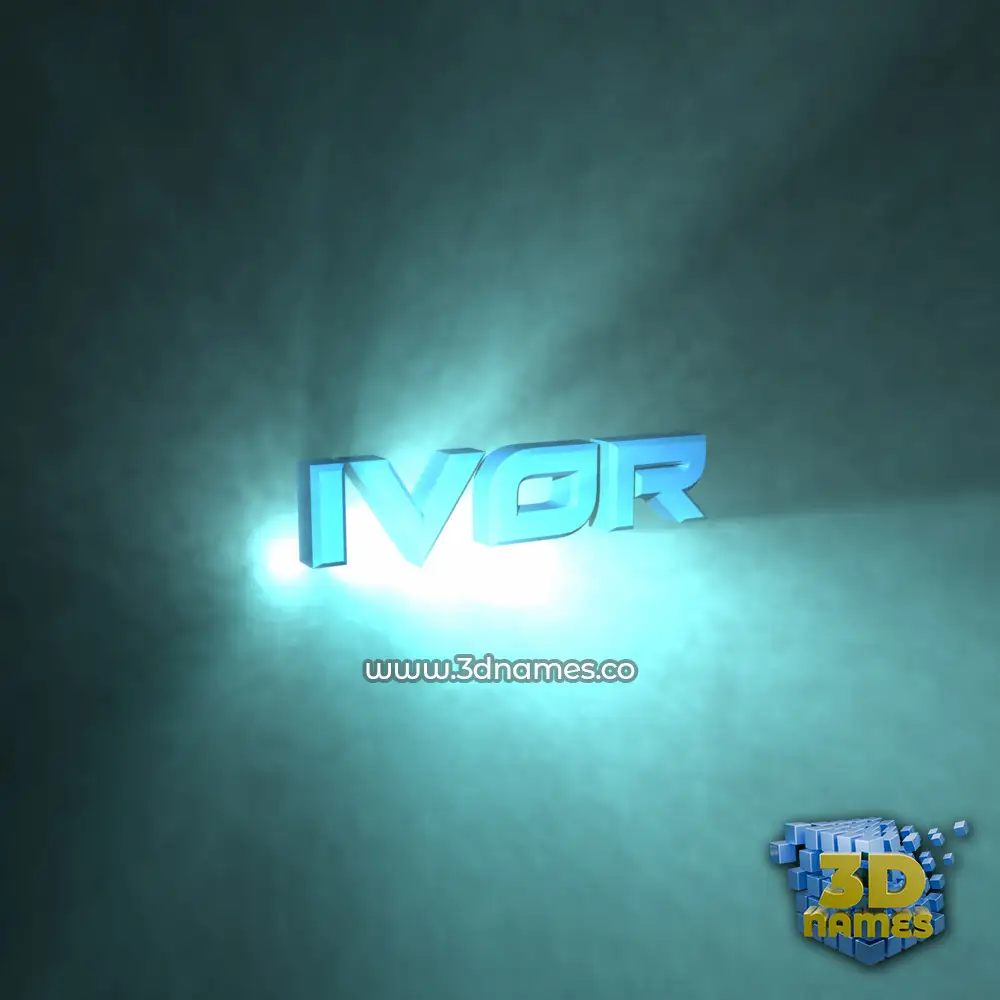 ivor in Light Shine style - 3D name wallpaper ivor in Light Shine style - 3D name wallpaper