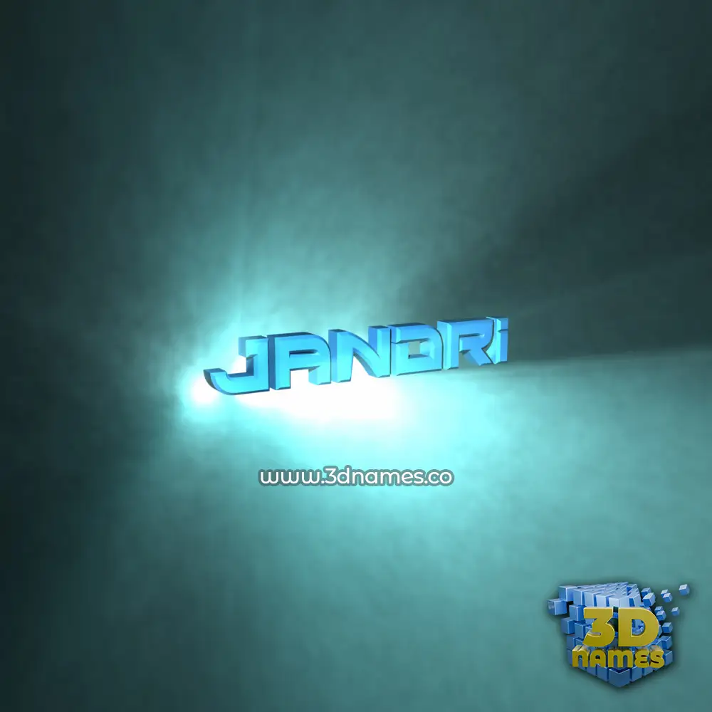 jandri in Light Shine style - 3D name wallpaper