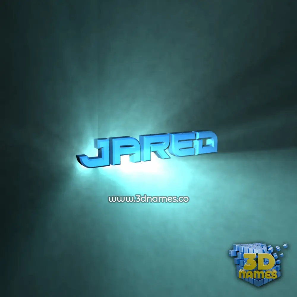 jared in Light Shine style - 3D name wallpaper