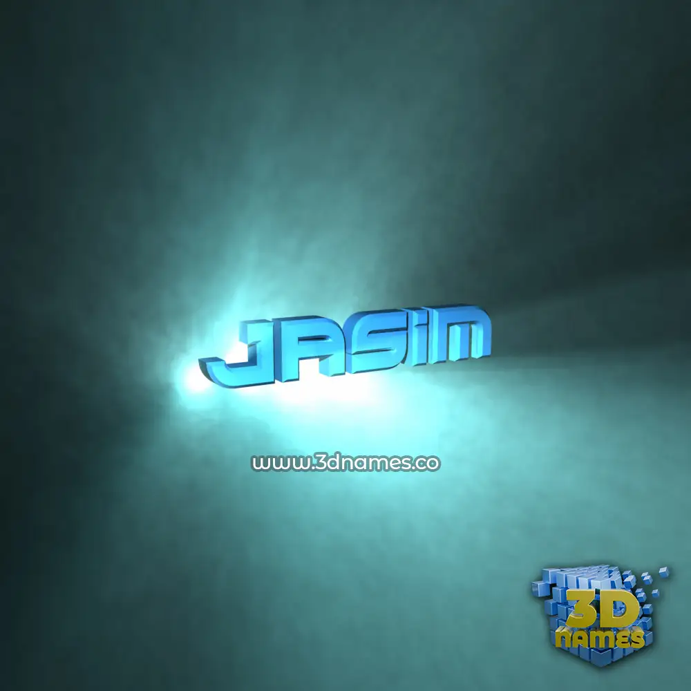 jasim in Light Shine style - 3D name wallpaper