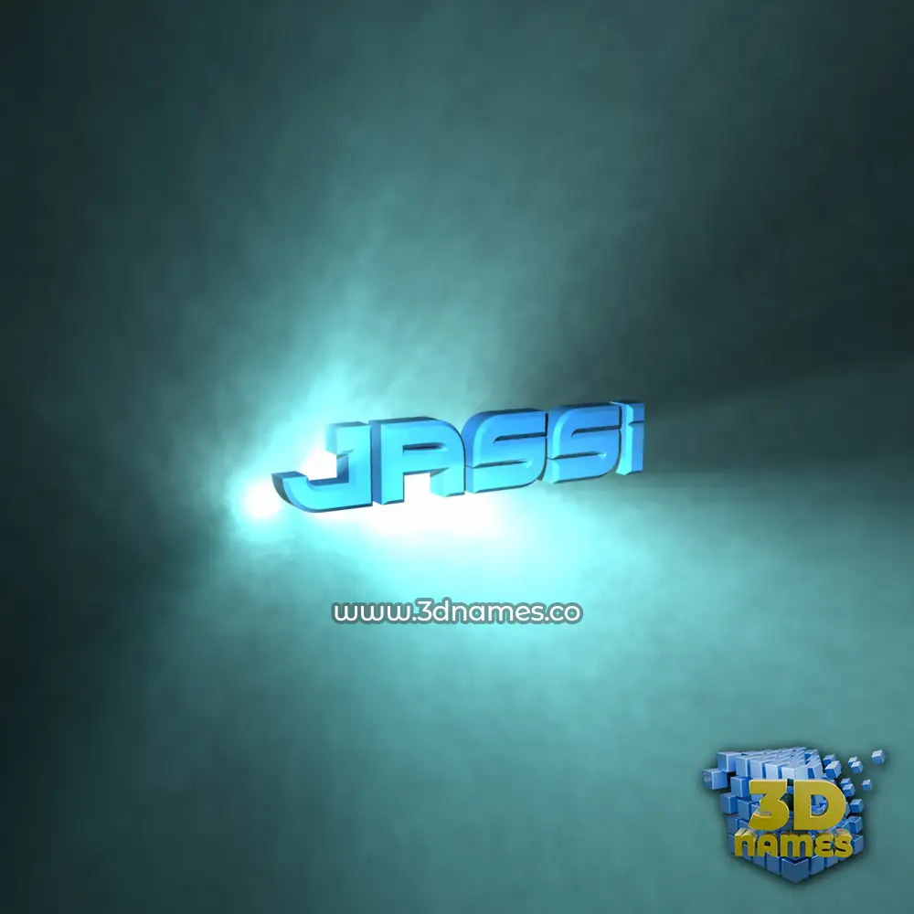 jassi in Light Shine style - 3D name wallpaper