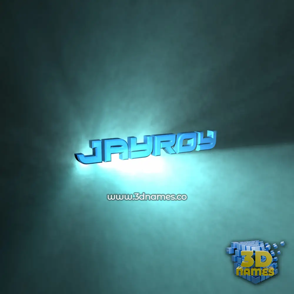 jayroy in Light Shine style - 3D name wallpaper
