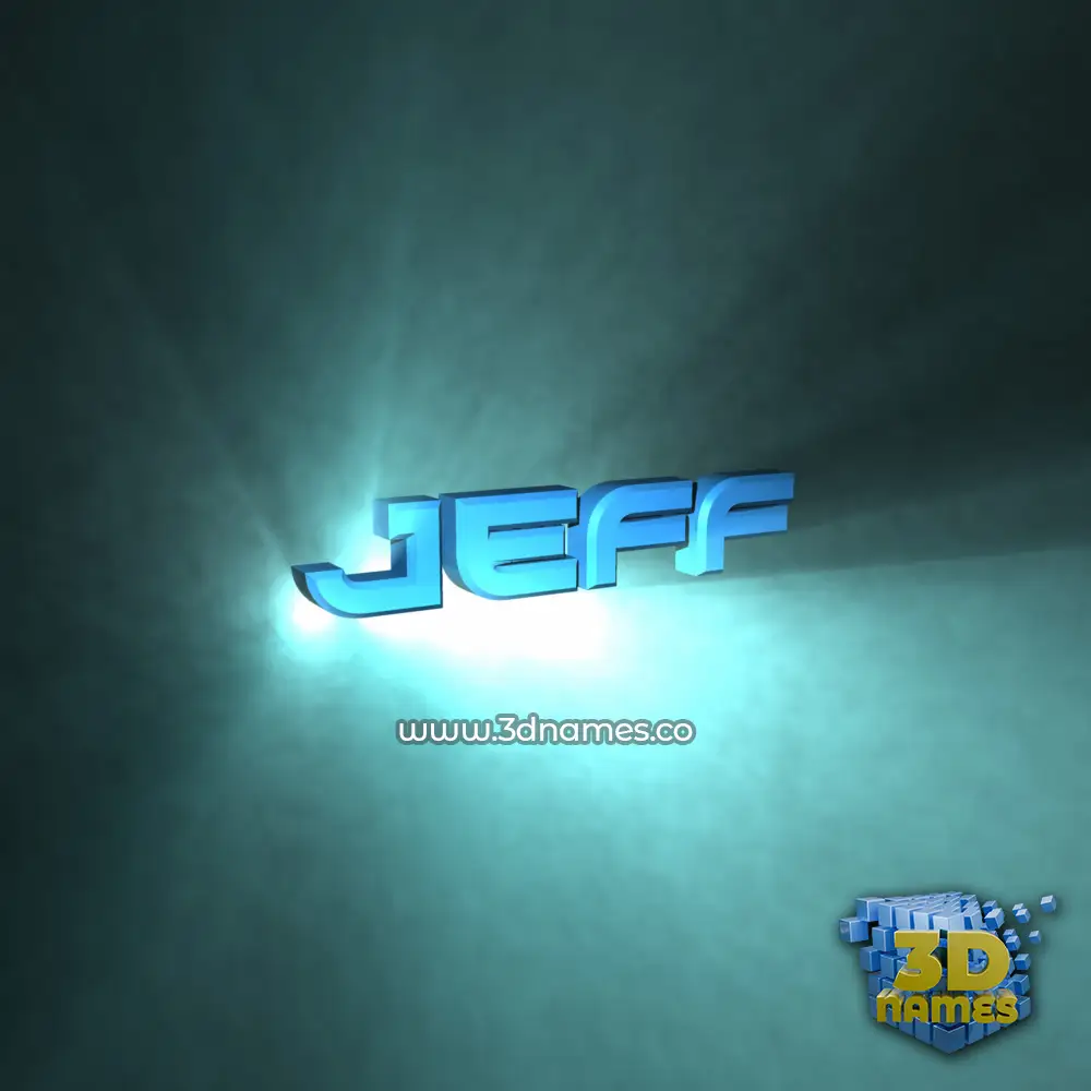 jeff in Light Shine style - 3D name wallpaper jeff in Light Shine style - 3D name wallpaper
