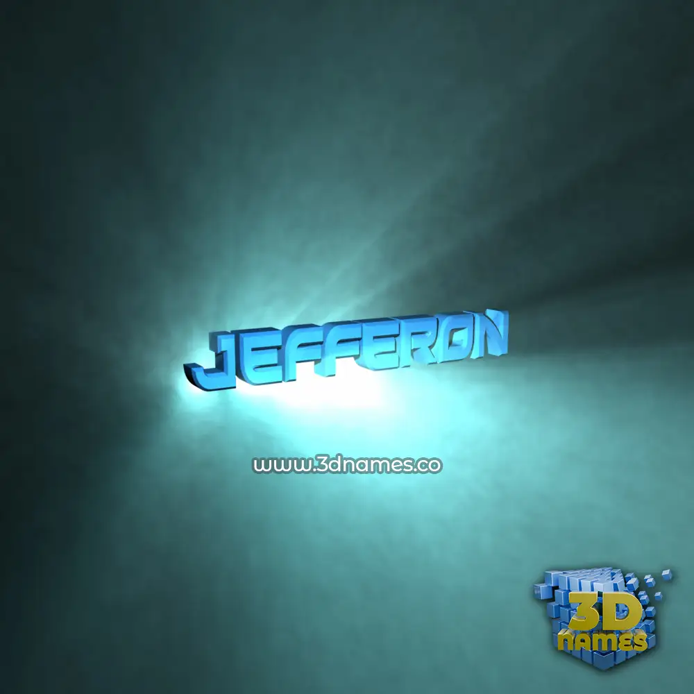 jefferon in Light Shine style - 3D name wallpaper jefferon in Light Shine style - 3D name wallpaper