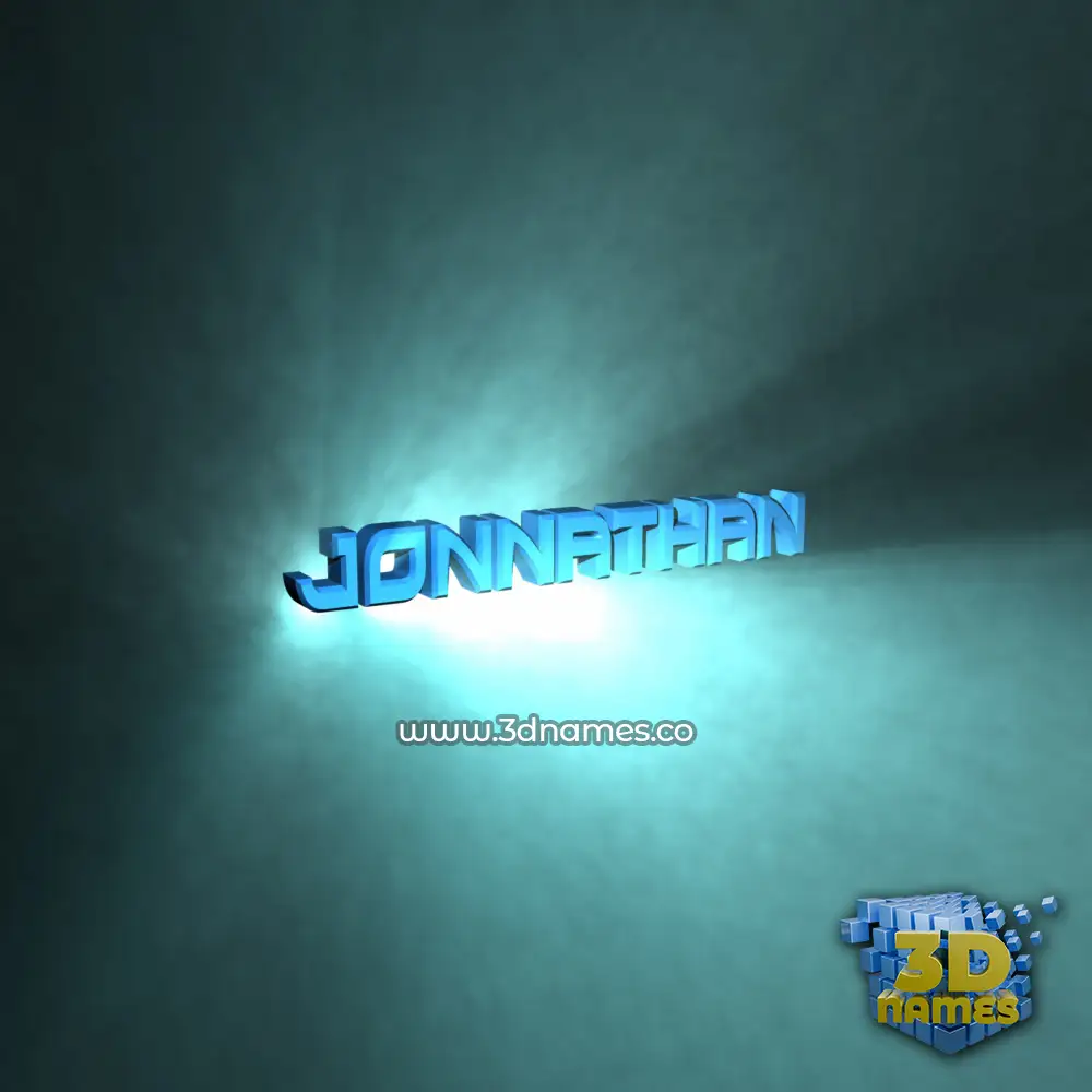 jonnathan in Light Shine style - 3D name wallpaper