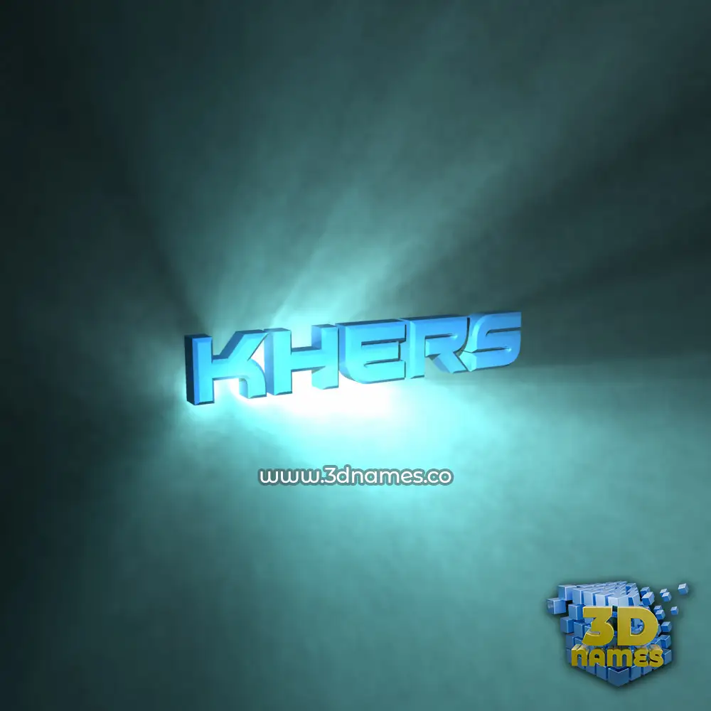 khers in Light Shine style - 3D name wallpaper khers in Light Shine style - 3D name wallpaper