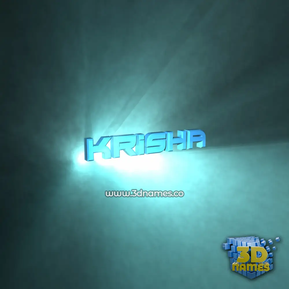 krisha in Light Shine style - 3D name wallpaper krisha in Light Shine style - 3D name wallpaper