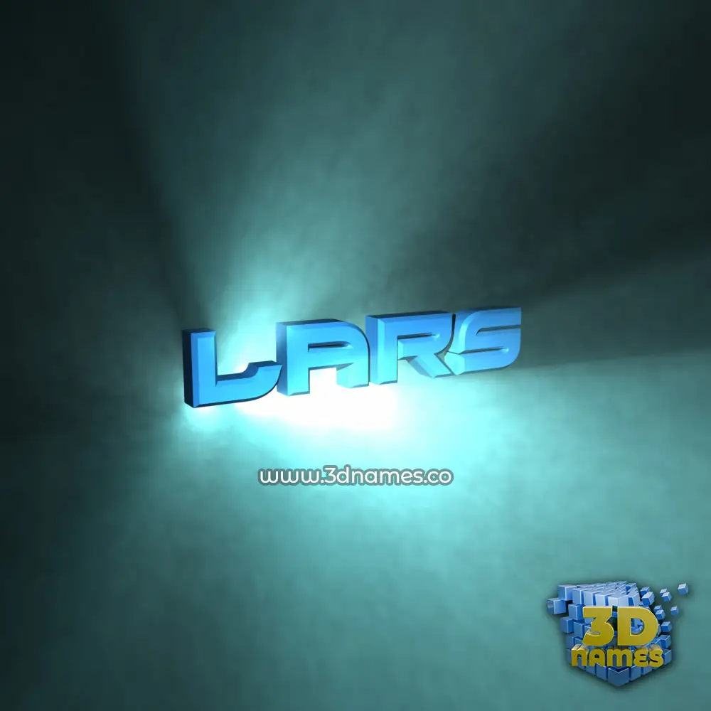 lars in Light Shine style - 3D name wallpaper