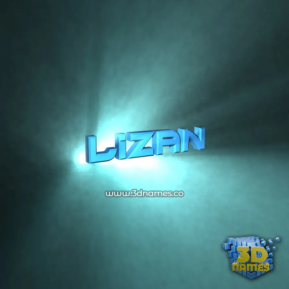 lizan in Light Shine style - 3D name wallpaper lizan in Light Shine style - 3D name wallpaper